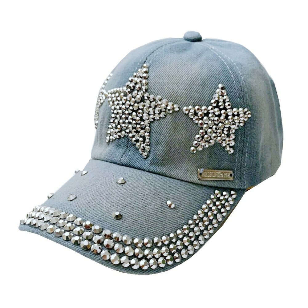 Ellen Tracy Women /Girls' Denim Stars Baseball Cap